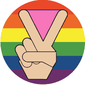 Peace-Hand-Peace-Sign-Pink-Triangle-Gay-Pride-Flag-Colors.